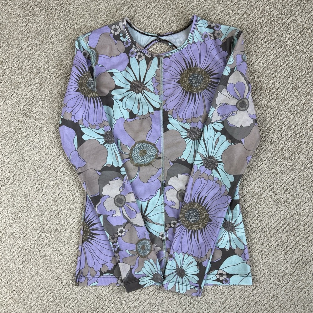 Arthur Apparel Skins Mesh Top in Wallpaper